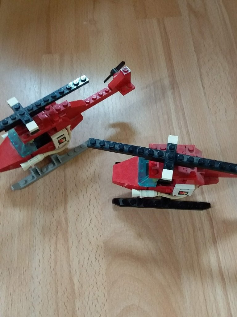 lego nr 6657 brandweer helikopters 2 stuks, Gebruikt, Lego, Ophalen of Verzenden, LEGOLAND
