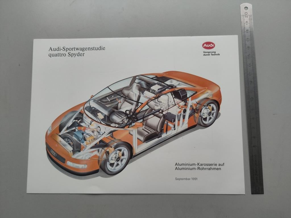 (316) Audi Quattro Spider 1991, Verzamelen, Ophalen of Verzenden, Overige onderwerpen