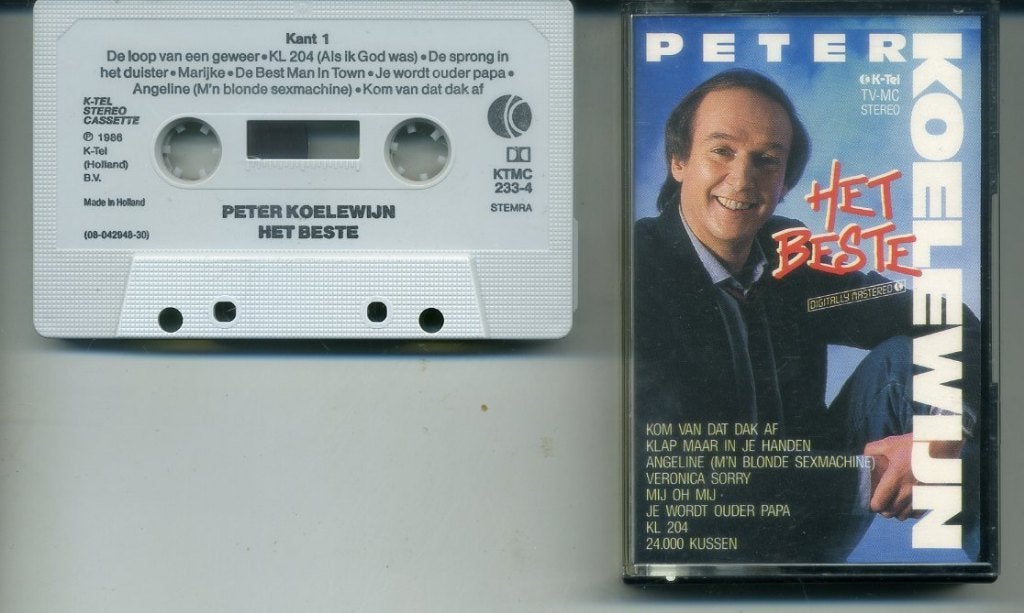 Peter Koelewijn – Het Beste 16 nrs cassette 1986 ZGAN, 1 bandje, Ophalen of Verzenden, Zo goed als nieuw, Origineel