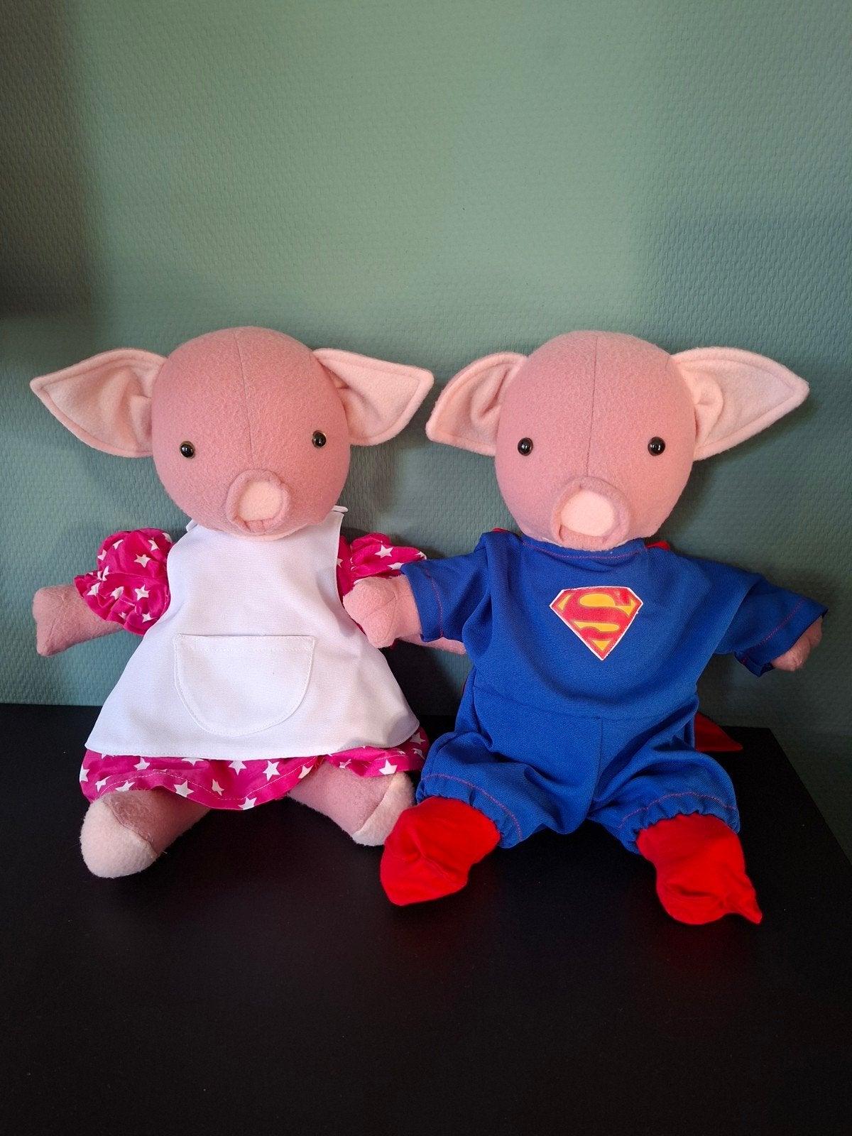 Handgemaakte varkentjes knuffels 42 cm, Handgemaakt, Overige typen, Nieuw, Ophalen of Verzenden