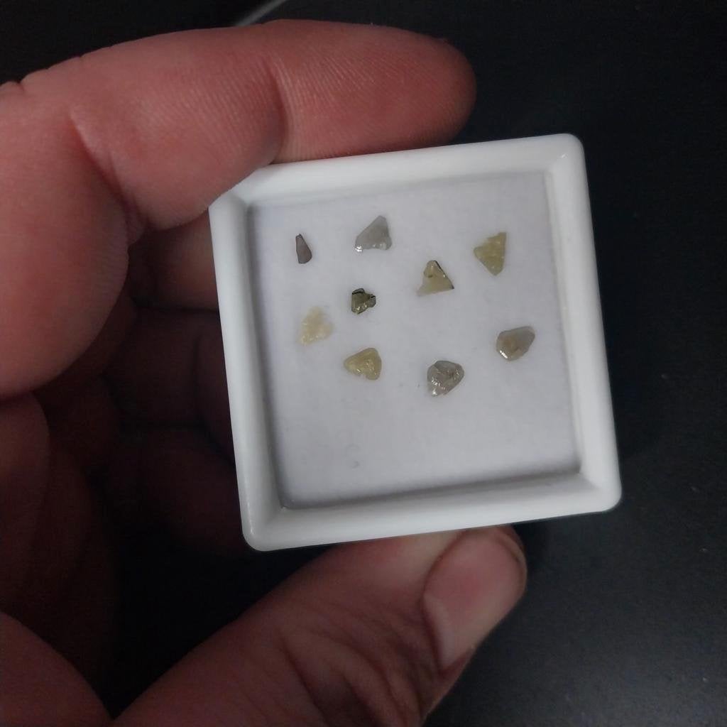 Ruwe diamant schijfjes, Ophalen of Verzenden