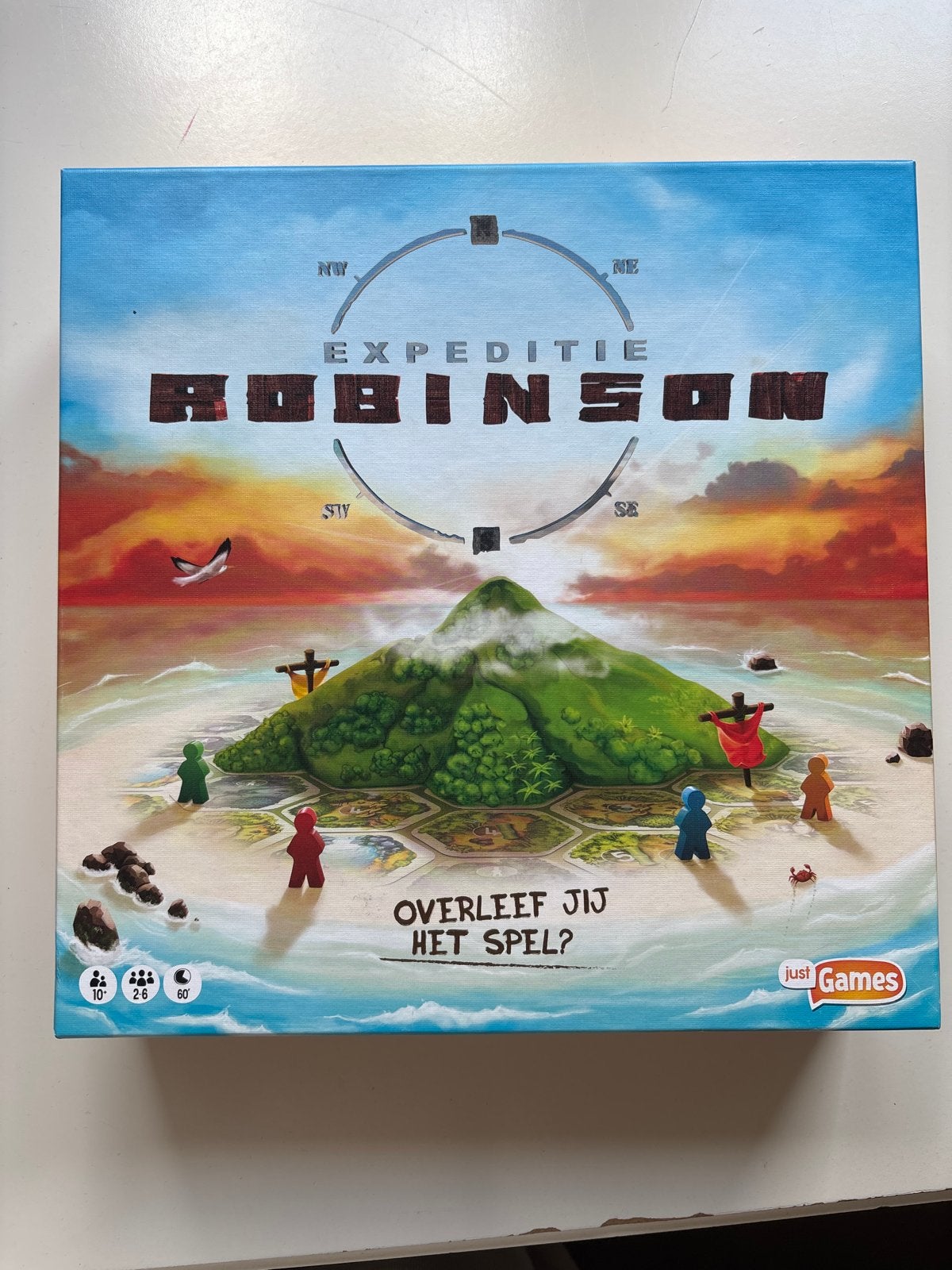 Expeditie Robinson Bordspel - Overleef jij het spel?, Een of twee spelers, Ophalen of Verzenden, Zo goed als nieuw