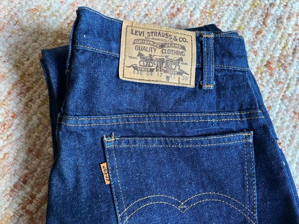 Vintage Levi’s orange tab bootcut - W31 L36, Kleding | Dames, Ophalen of Verzenden, Zo goed als nieuw, Blauw
