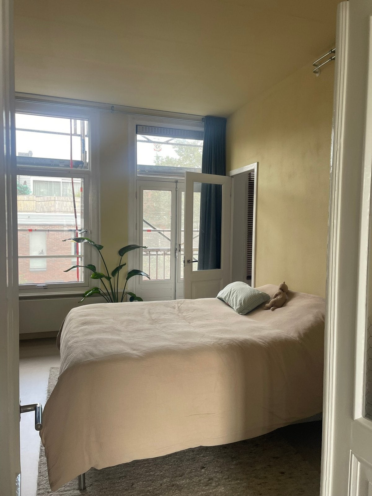 Boxspring 140, Ophalen, Zo goed als nieuw, Tweepersoons, 140 cm