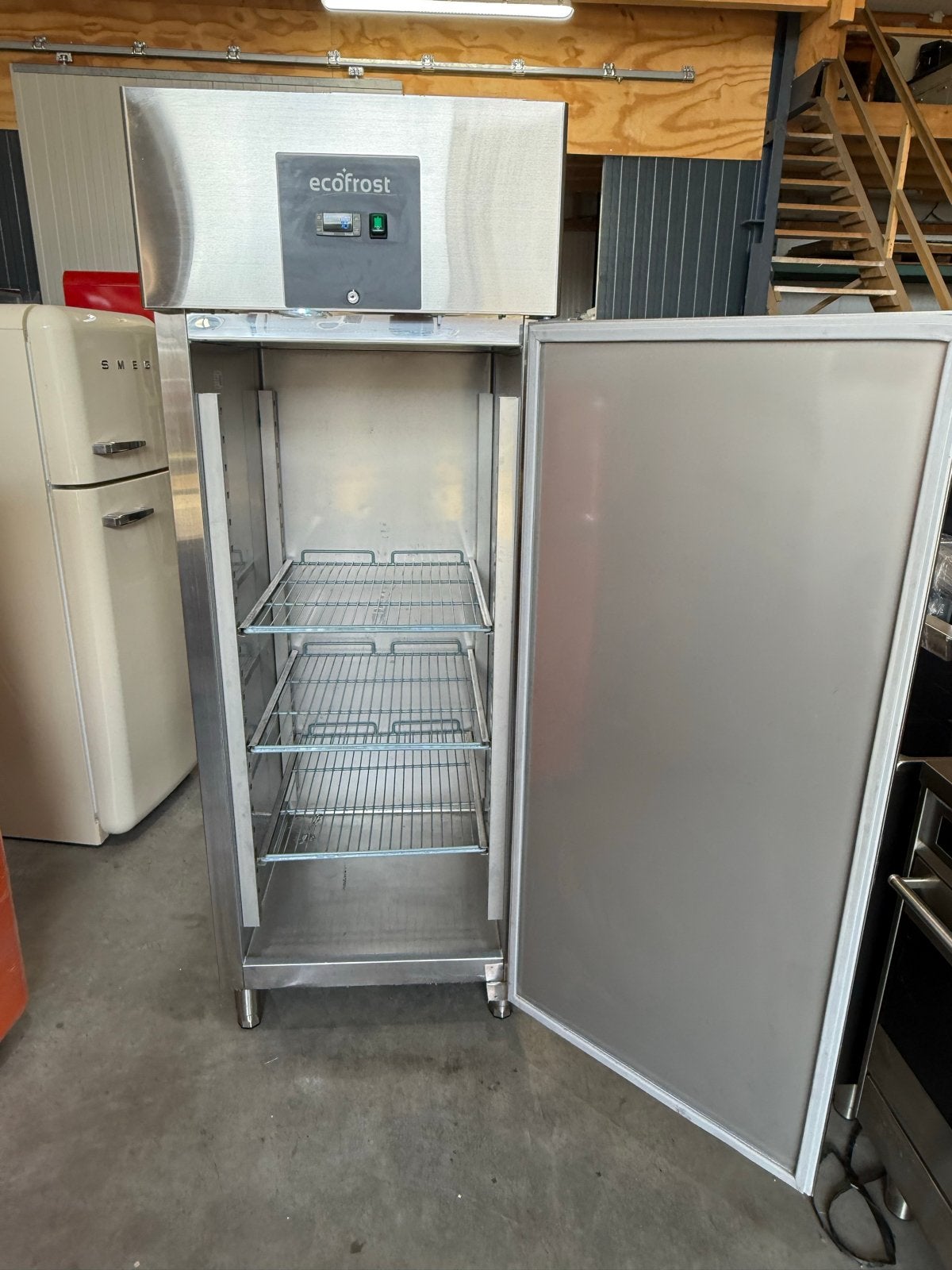 Ecofrost RVS Horeca Koelkast 650L - Energieklasse D, Ophalen of Verzenden, Gebruikt