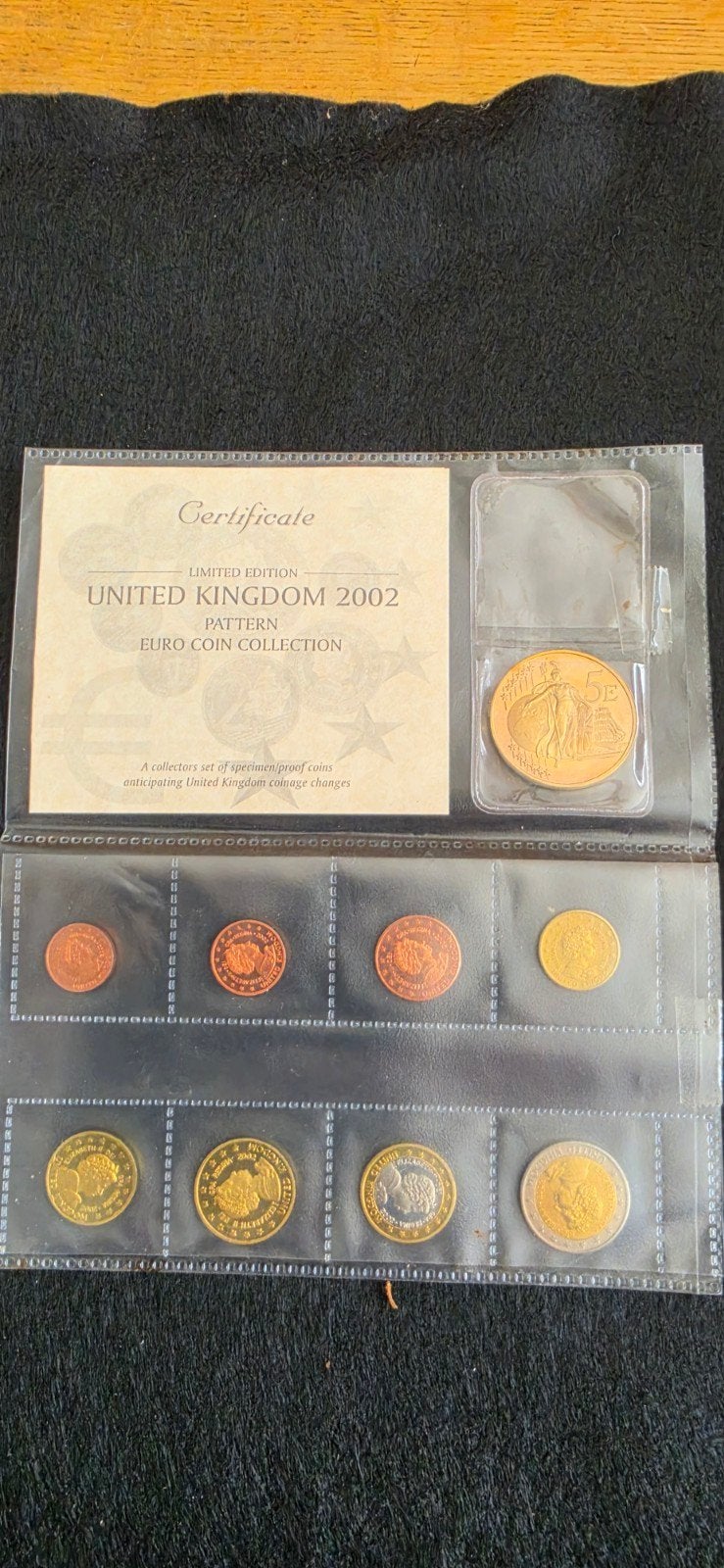Limited Edition UK 2002 Euro Coin Collection (Pattern Set), Ophalen of Verzenden, Zo goed als nieuw
