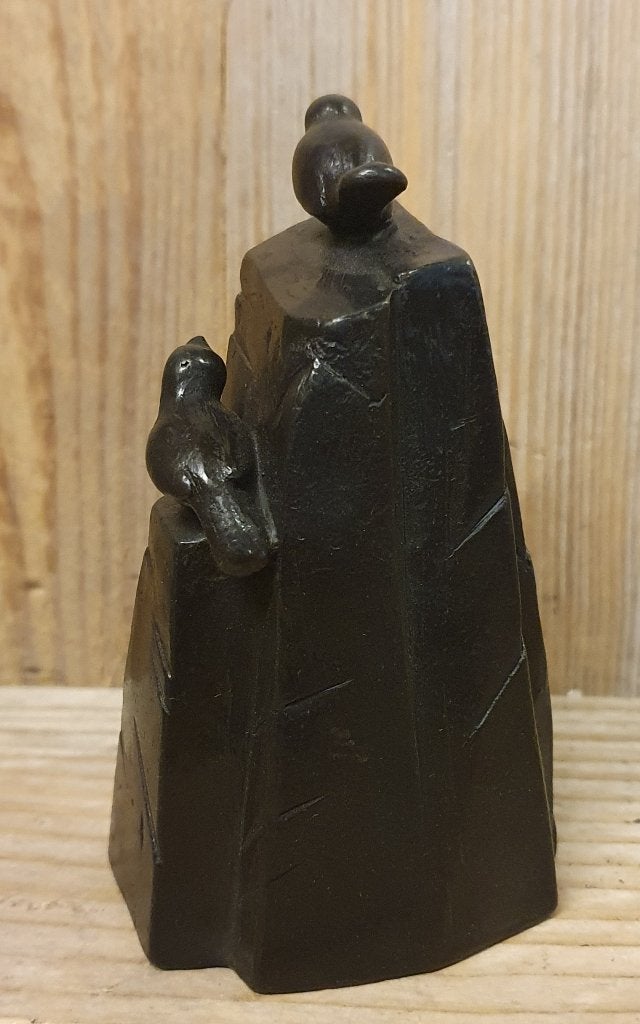 VOGELS OP ROTS / mini urn / brons / asurn, Nieuw, Info@huisentuindecoratiemarie.nl, Huis en tuin decoratie marie, Peize