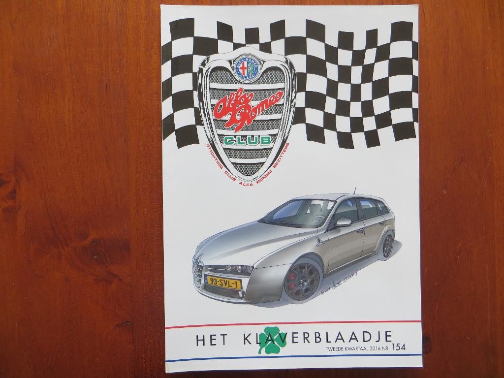 Alfa Romeo Het Klaverblaadje 154 Coverstory 159, 164 QV, Ophalen of Verzenden, Nieuw, Alfa Romeo