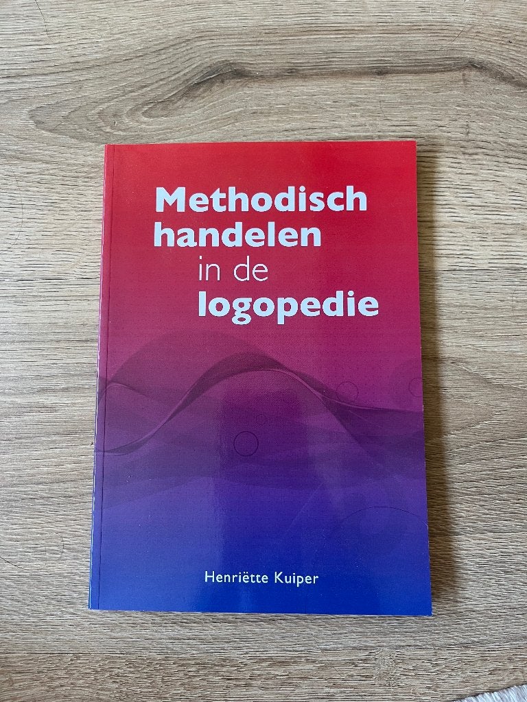 Methodisch handelen in de logopedie, Ophalen of Verzenden, Alpha, Zo goed als nieuw, HBO