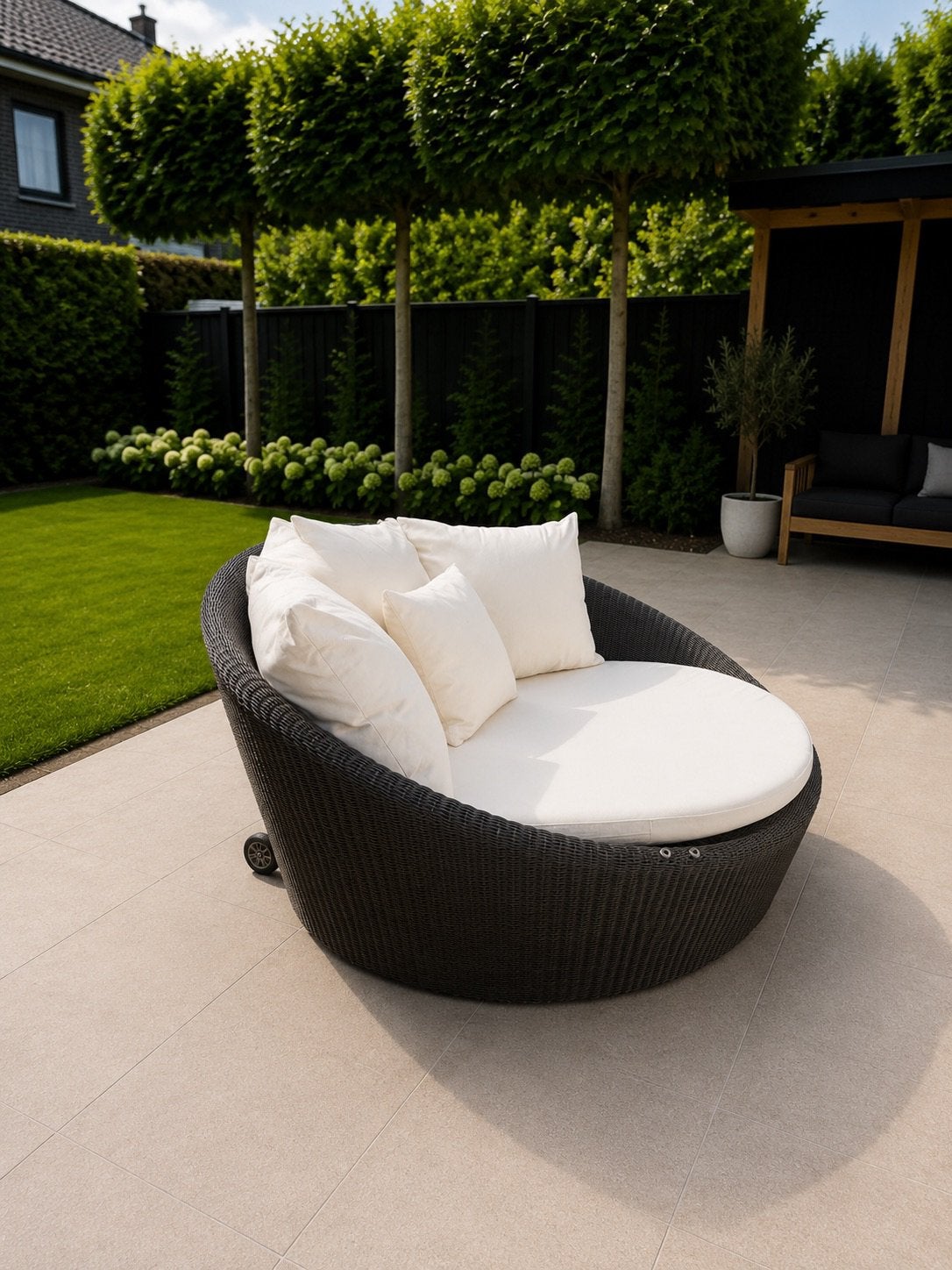 Dedon Orbit Ligbed, Tuin en Terras, Ophalen, Zo goed als nieuw, Aluminium