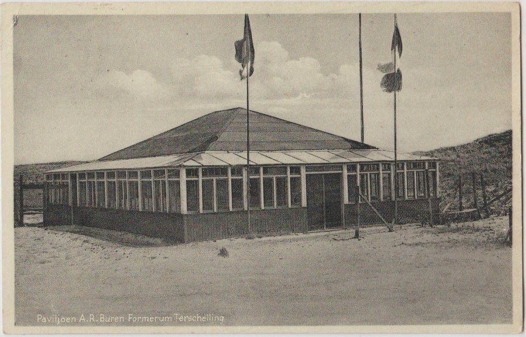 1935 formerum terschelling a.r.buren paviljoen wadden eiland, Ophalen of Verzenden, 1920 tot 1940, Gelopen, Waddeneilanden