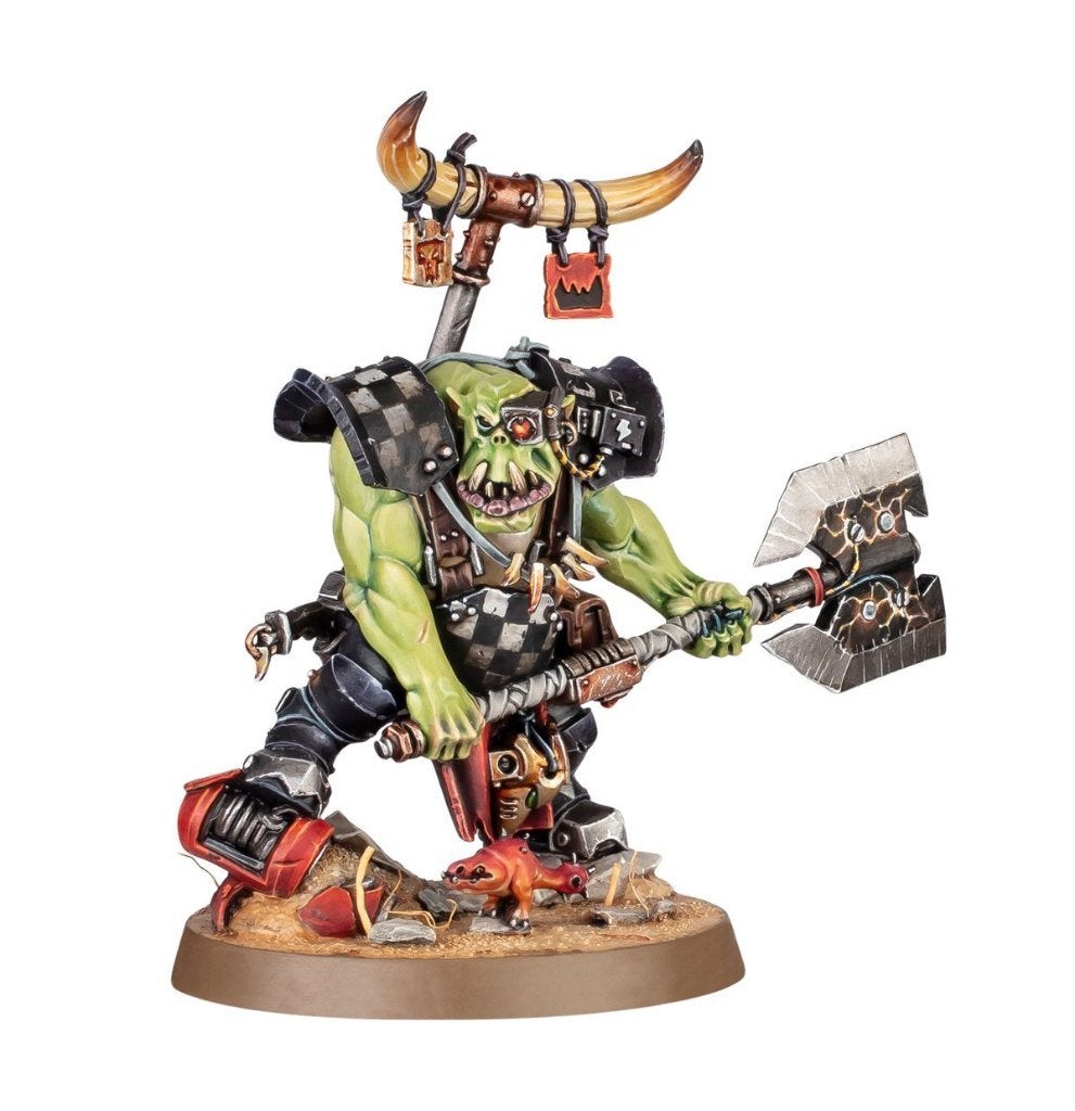 Armageddon Ork Bigboss, Hobby en Vrije tijd, Wargaming, Ophalen of Verzenden, Nieuw, Warhammer 40000, Figuurtje(s)