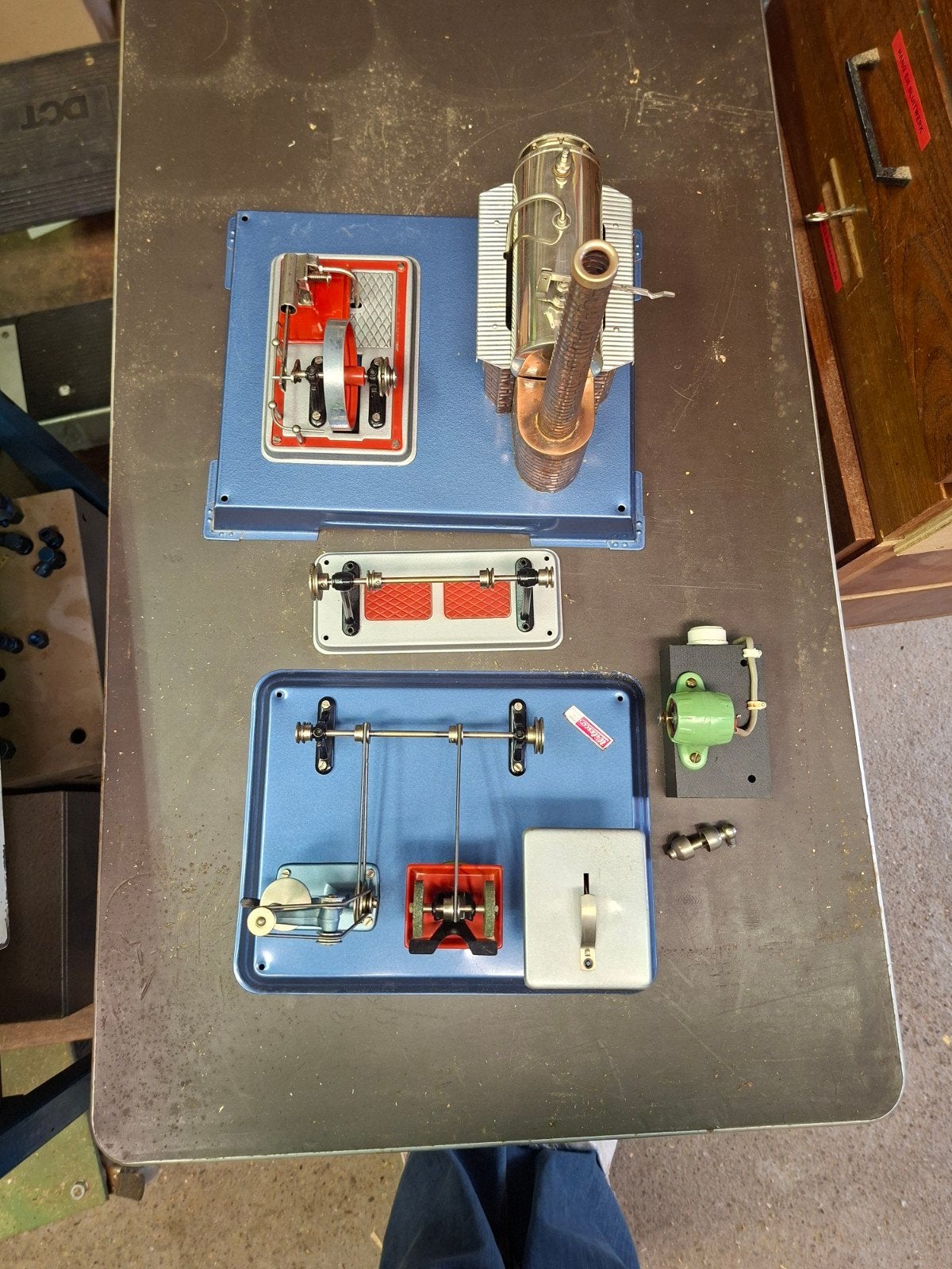 Wilesco Stoommachine D6 met accessoires, Gebruikt, Ophalen, Overige merken, Groter dan 1:32