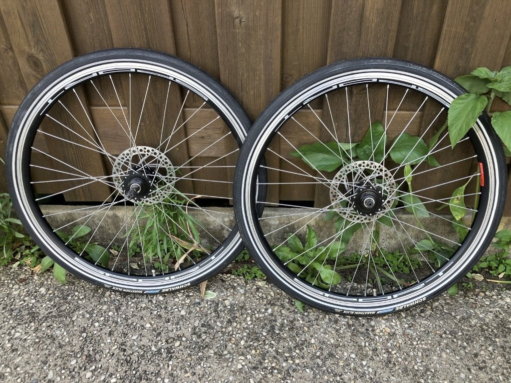 Wielset 26" MTB / mountainbike met schijfremmen, Fietsen en Brommers, Wiel, Gebruikt, Ophalen of Verzenden, Aluminium