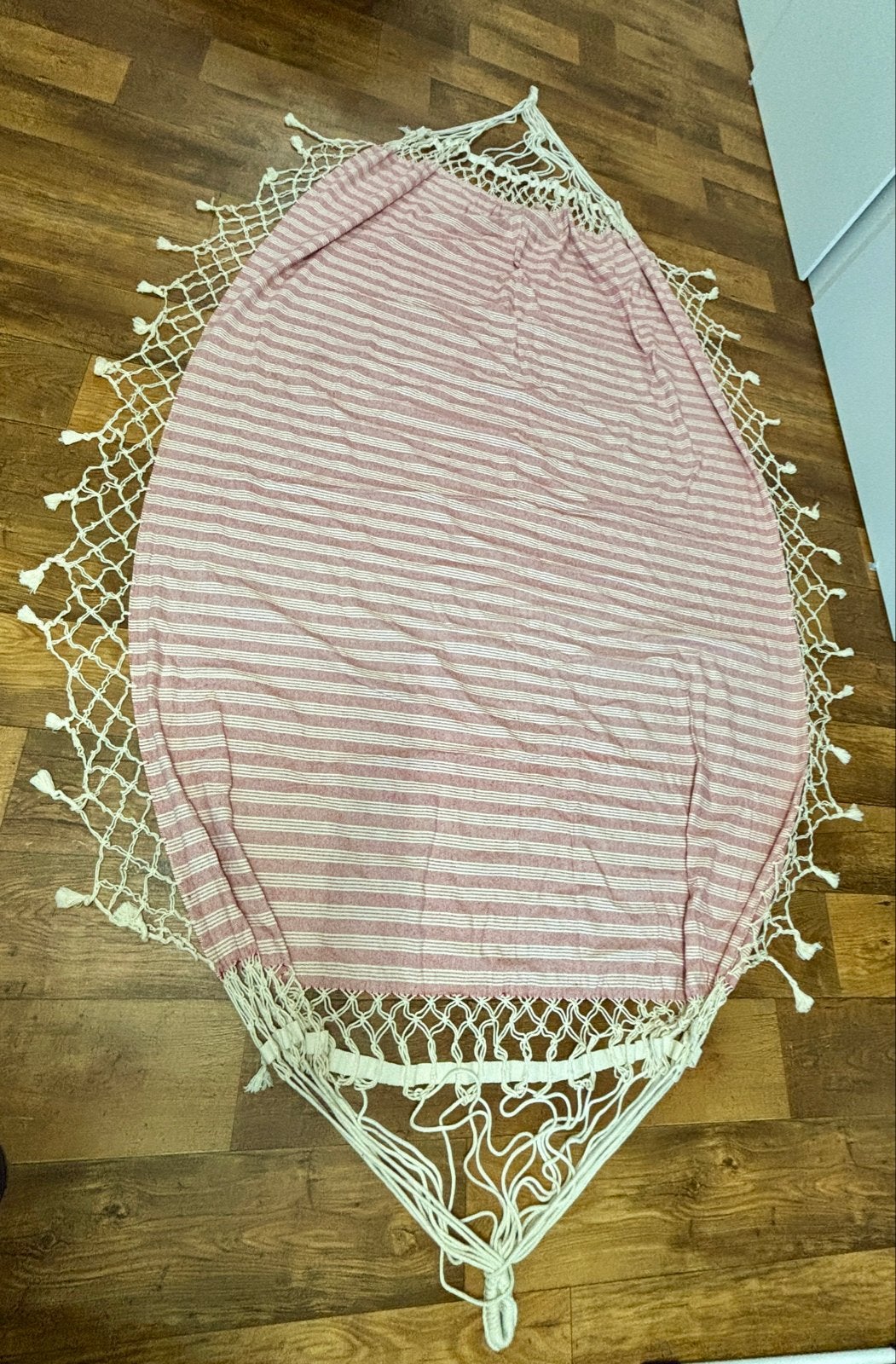 Grote stevige hangmat Ibiza style, Tuin en Terras, Hangmatten, Ophalen, Zo goed als nieuw, Meerpersoons, Binnen