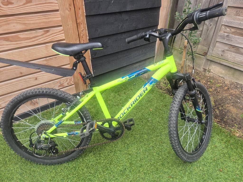 Rockrider  Kinderfiets 20 inch - Neon Geel, Fietsen en Brommers, Minder dan 49 cm, Ophalen, Gebruikt, Overige merken