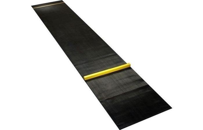 Dartmat met oche en 2 dartborden, Ophalen, Gebruikt, Dartbord