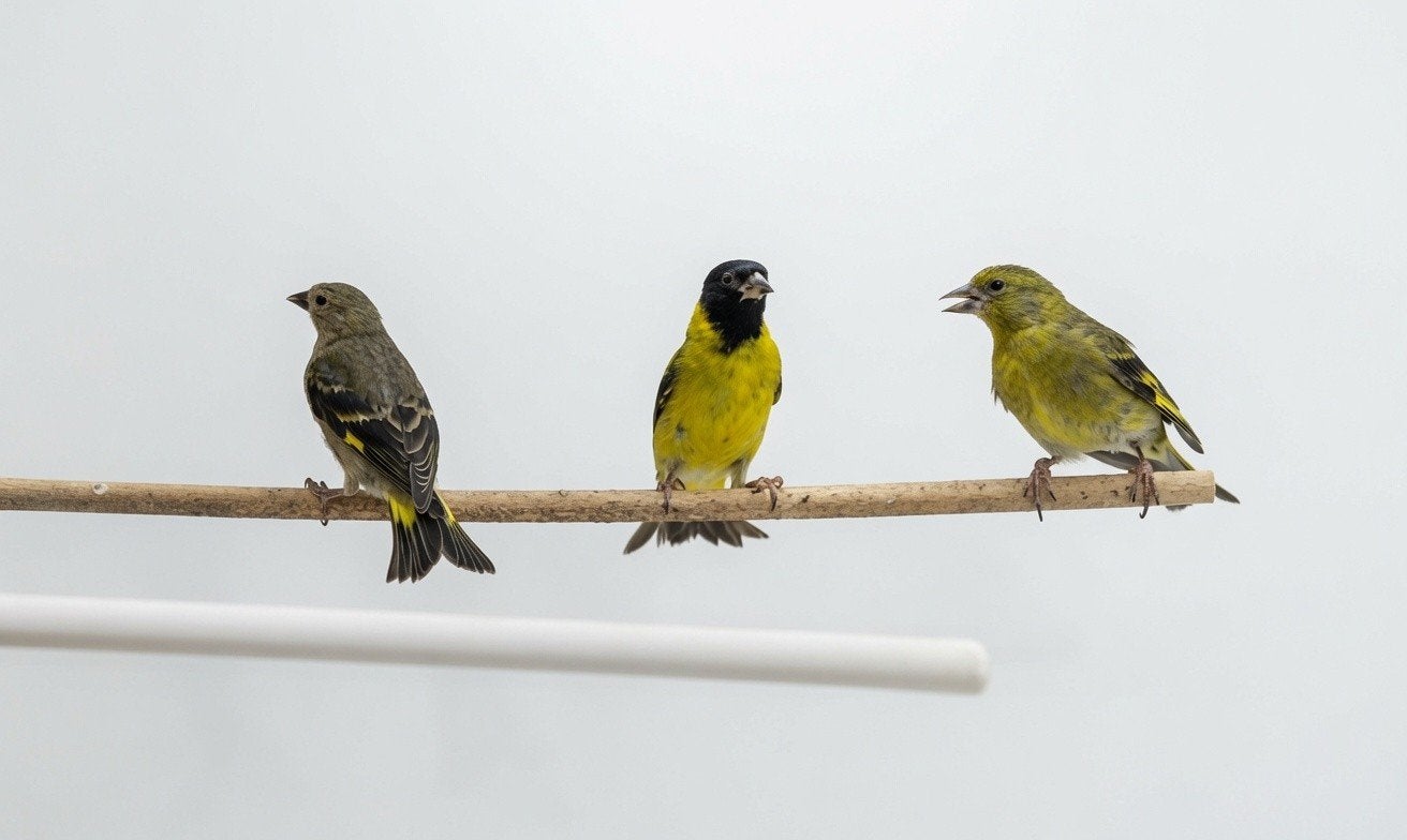 Koppel Zwartkopsijzen + 1 jonge Zwartkopsijs, Dieren en Toebehoren, Vogels | Overige Vogels, Meerdere dieren