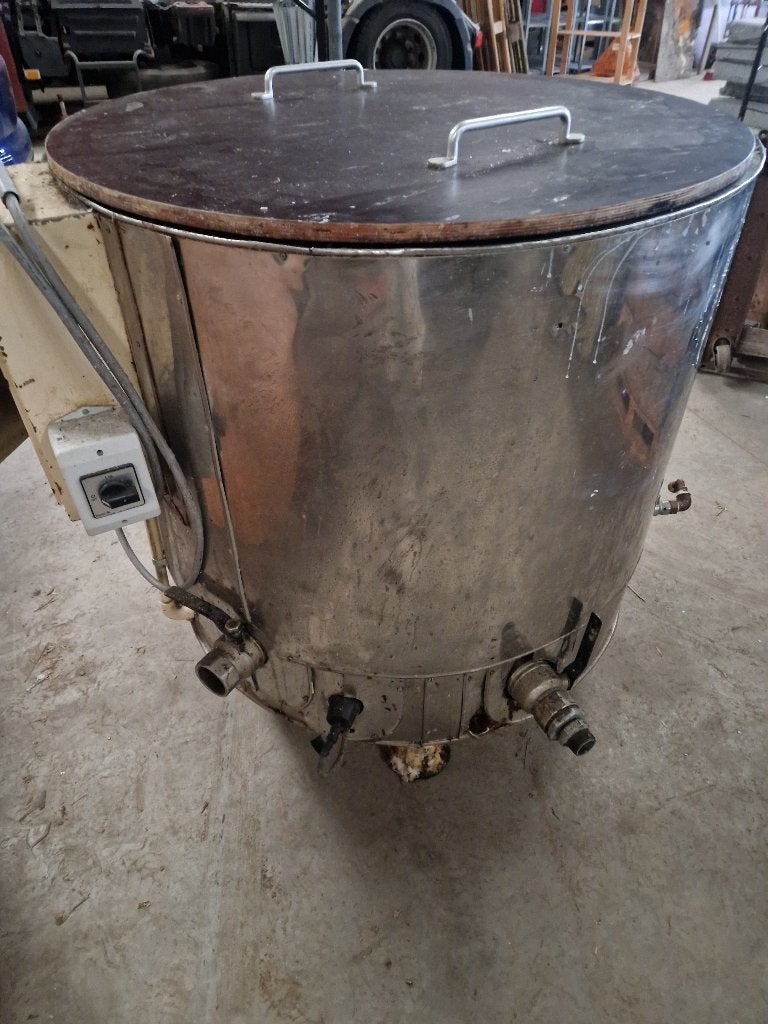 Grote ronde smeltketel kaarsen chocolade ketel, Ophalen, Gebruikt, Gereedschap of Toebehoren
