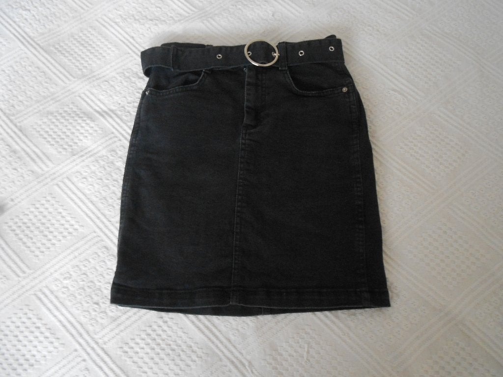 Mooi spijkerrokje maat 34 van Denim & Co, Zwart, Ophalen of Verzenden, Zo goed als nieuw, Maat 34 (XS) of kleiner