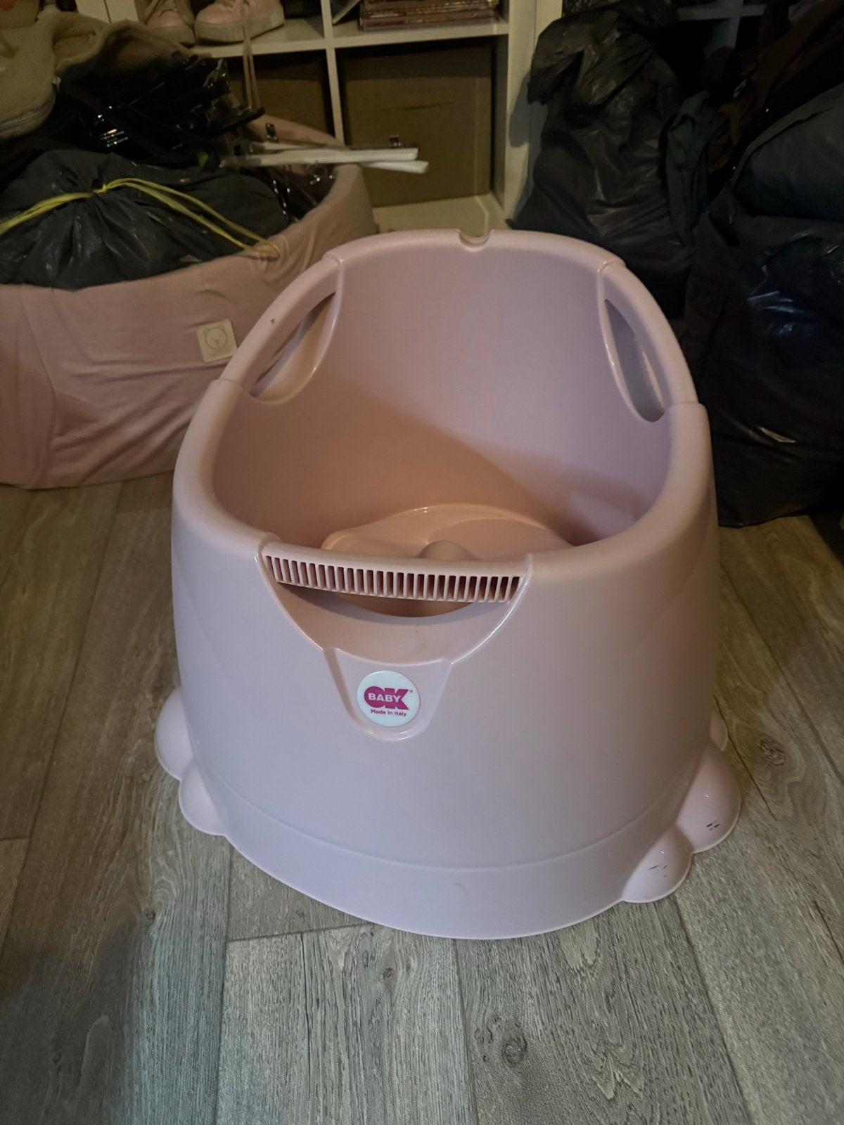 Roze OKbaby Badje, Ophalen, Zo goed als nieuw, Tummy Tub, Overige merken