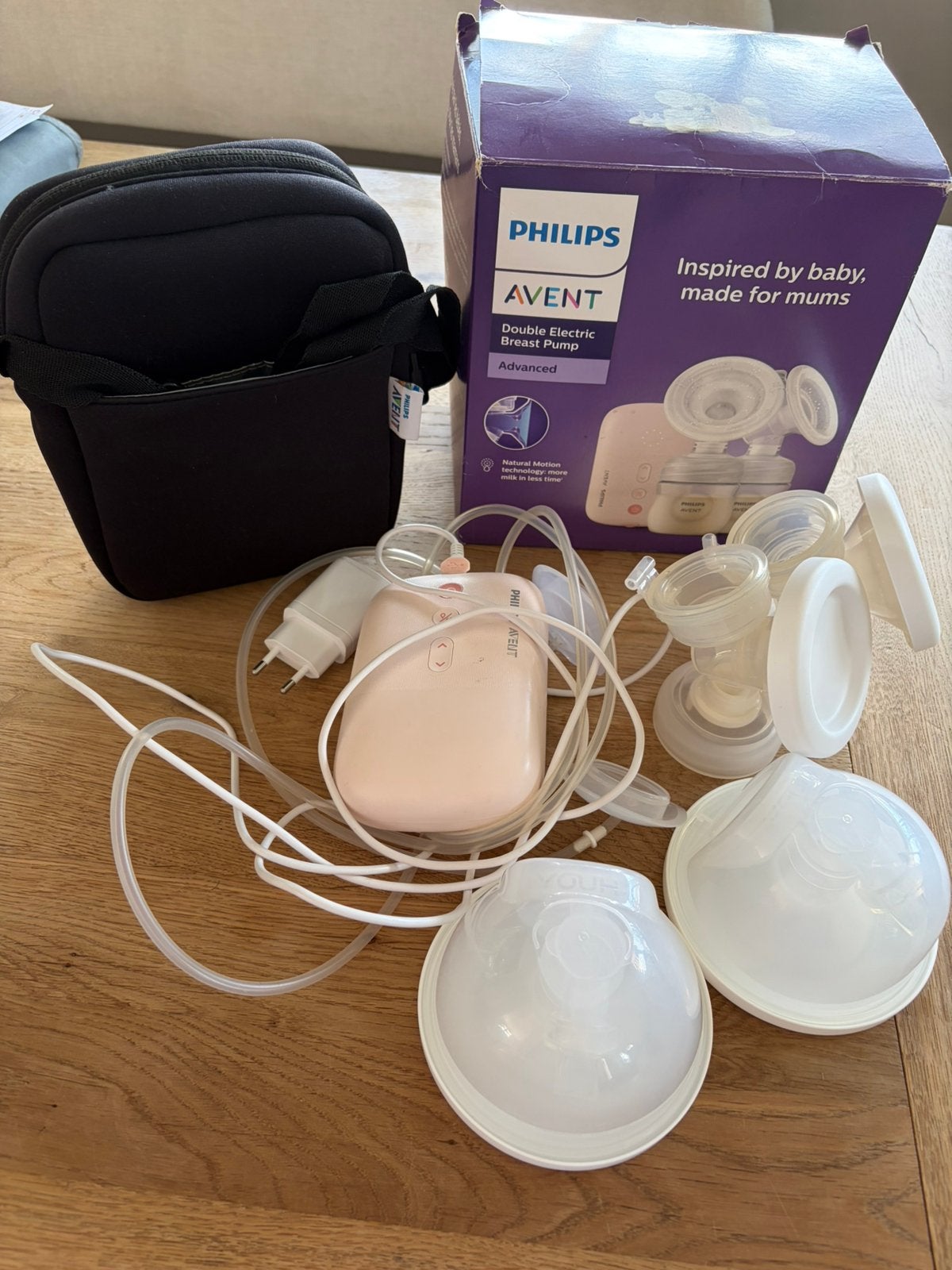 Philips avent elektrische dubbele kolf, Kinderen en Baby's, Babyvoeding en Toebehoren, Ophalen, Gebruikt, Dubbelzijdig, Borstkolf