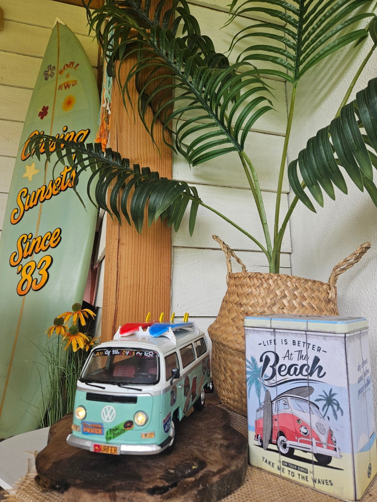 Volkswagen VW bus T2 surf style met licht, Ophalen of Verzenden