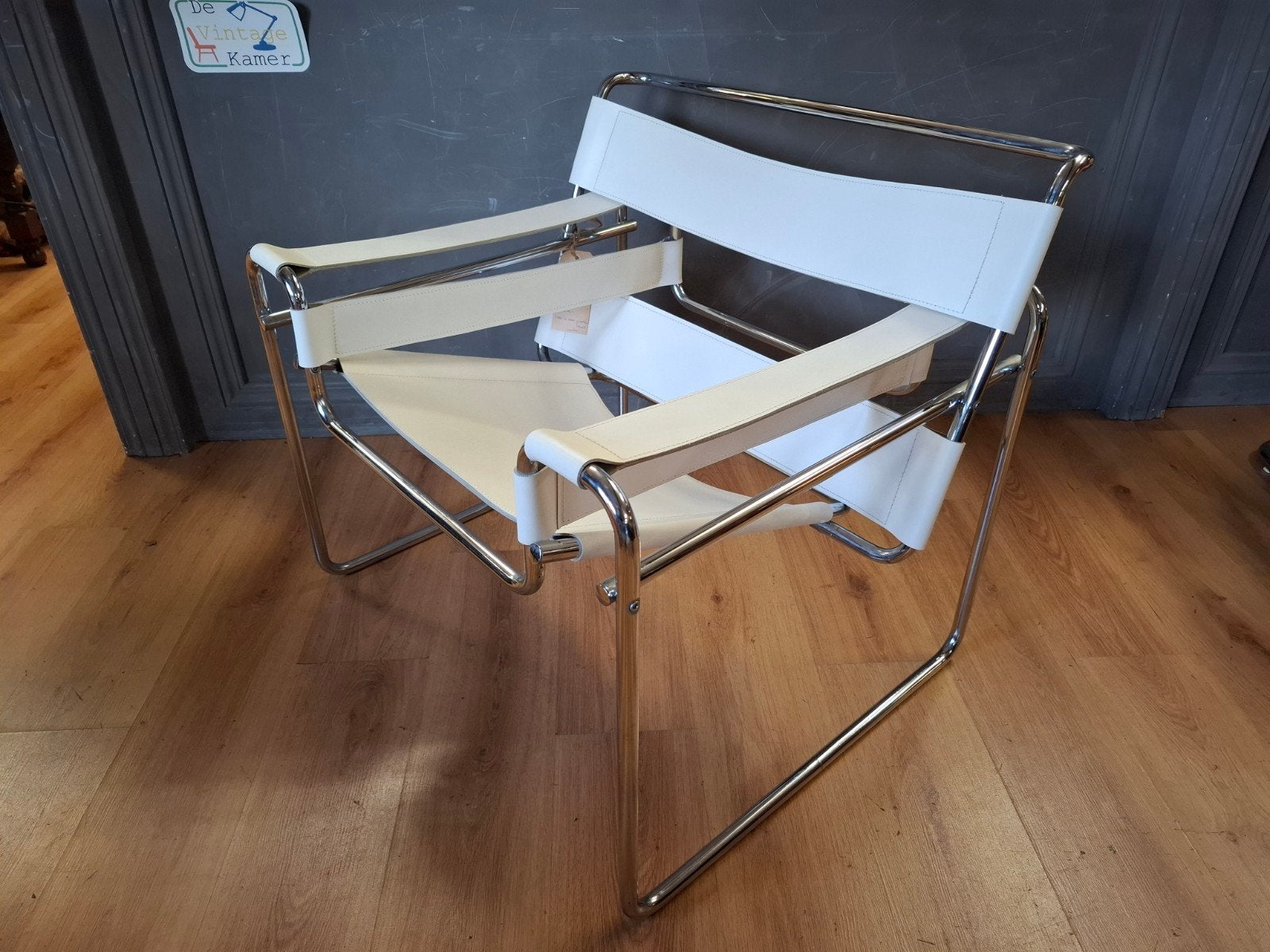 Vintage Marcel Breuer Wassily B3 chair design stoel, Minder dan 75 cm, ...., Vintage mid century design jaren 60 70, ...