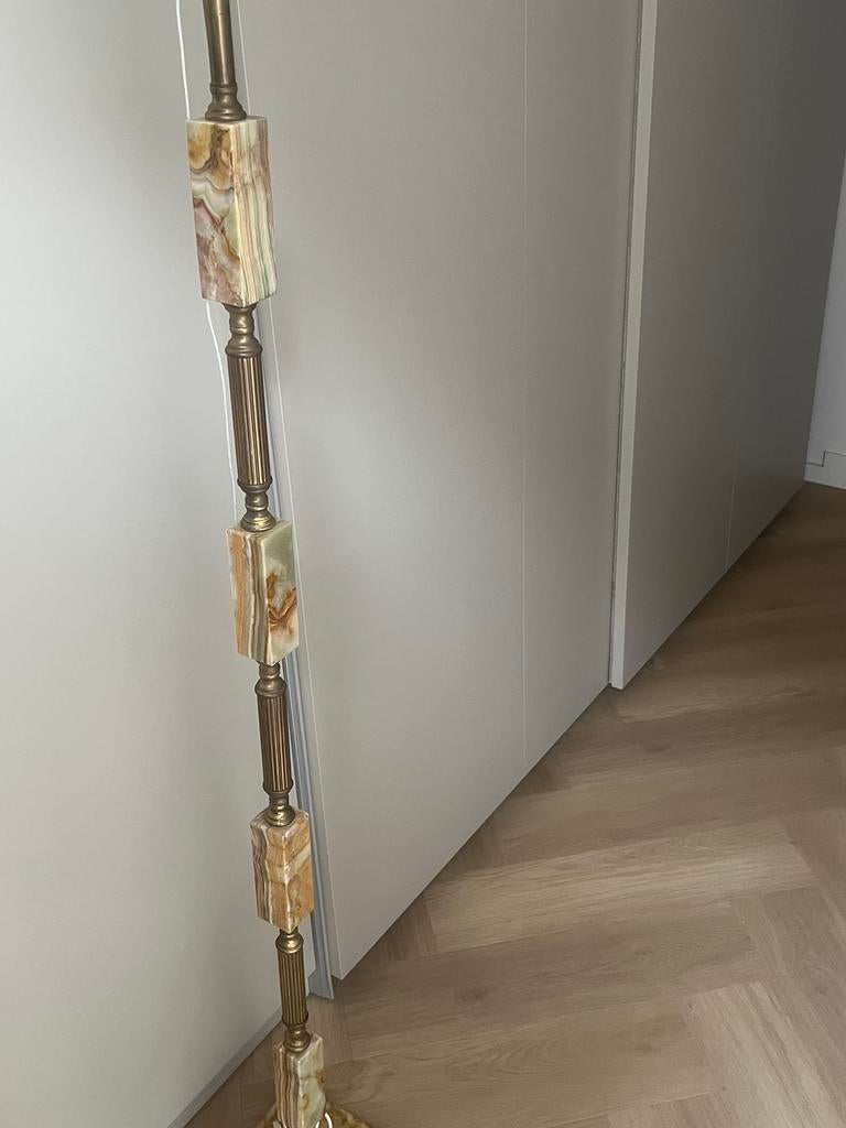 Onyx vintage vloerlamp, Huis en Inrichting, Lampen | Vloerlampen, Ophalen, Gebruikt, Vintage, 150 tot 200 cm