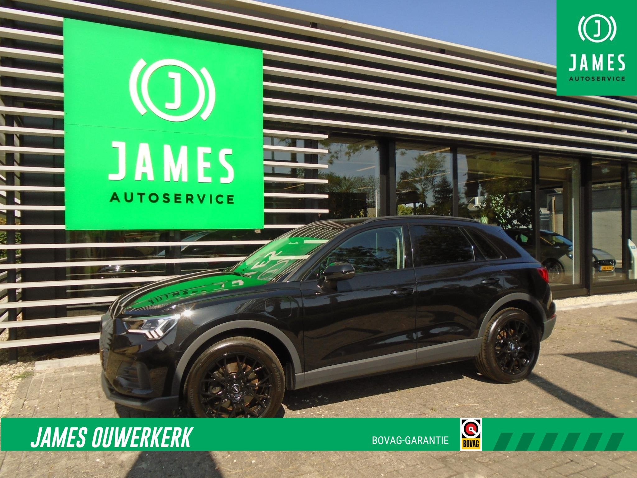 Audi Q3 45 TFSI e Advanced edition BLACK LINE SPORTS, Auto's, Stof, Gebruikt, Zwart, Automatische klimaatregeling