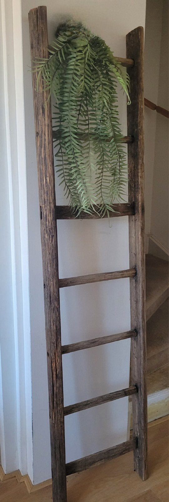 prachtig origineel houten fruitpluk trapje oud hout 165 cm, Huis en Inrichting, Ophalen, Gebruikt
