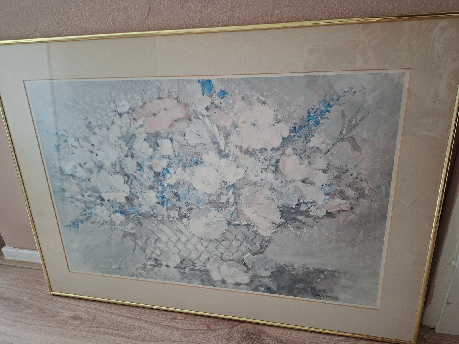 Gesigneerd Schilderij 'Floor Koomen' - Landschap (65,5x92,5c, Ophalen