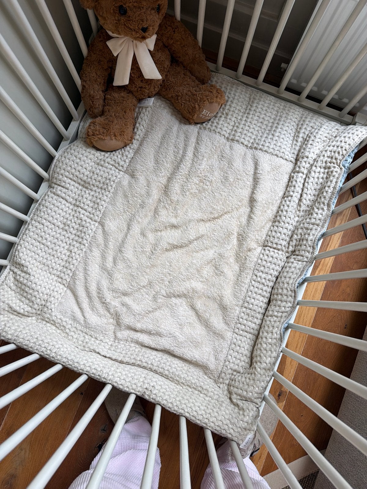 Koeka boxkleed beige en blauw 95x75 cm, Ophalen, Gebruikt, Dubbelzijdig, Overige typen