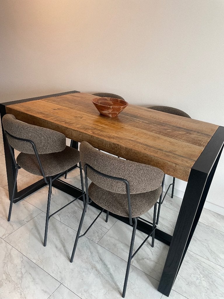 Bartafel met stoelen, Ophalen, Zo goed als nieuw, Stof