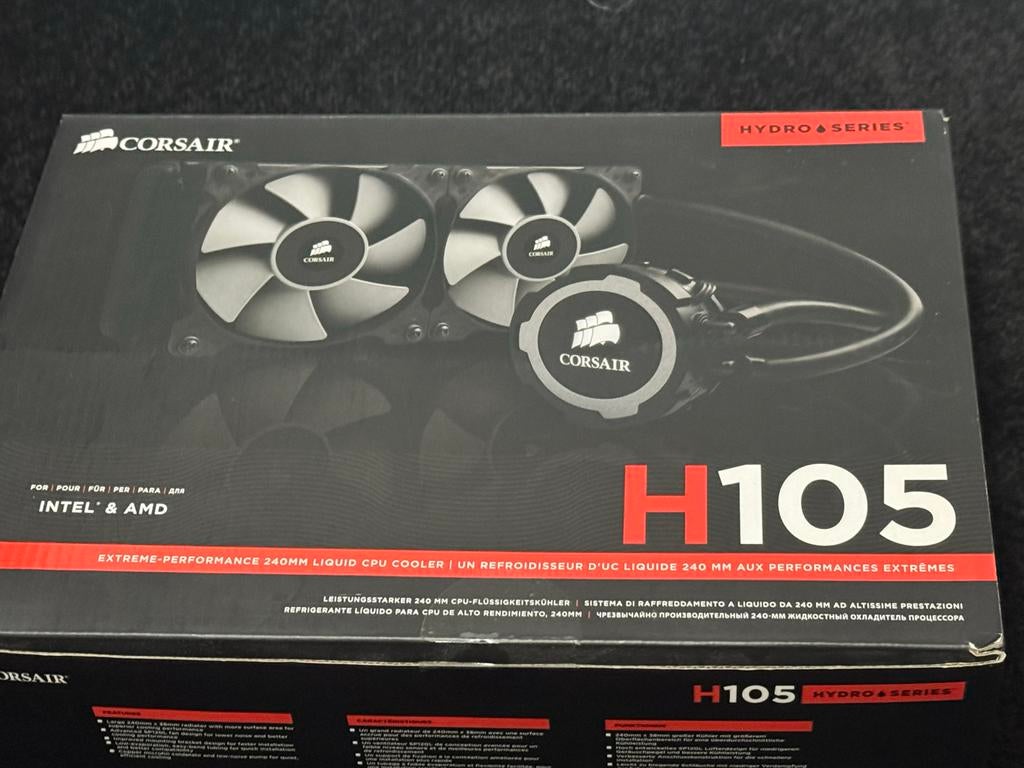 Corsair H105 Hydro Series 240mm Liquid CPU Koeler, Computers en Software, Videokaarten, Zo goed als nieuw, Ophalen of Verzenden