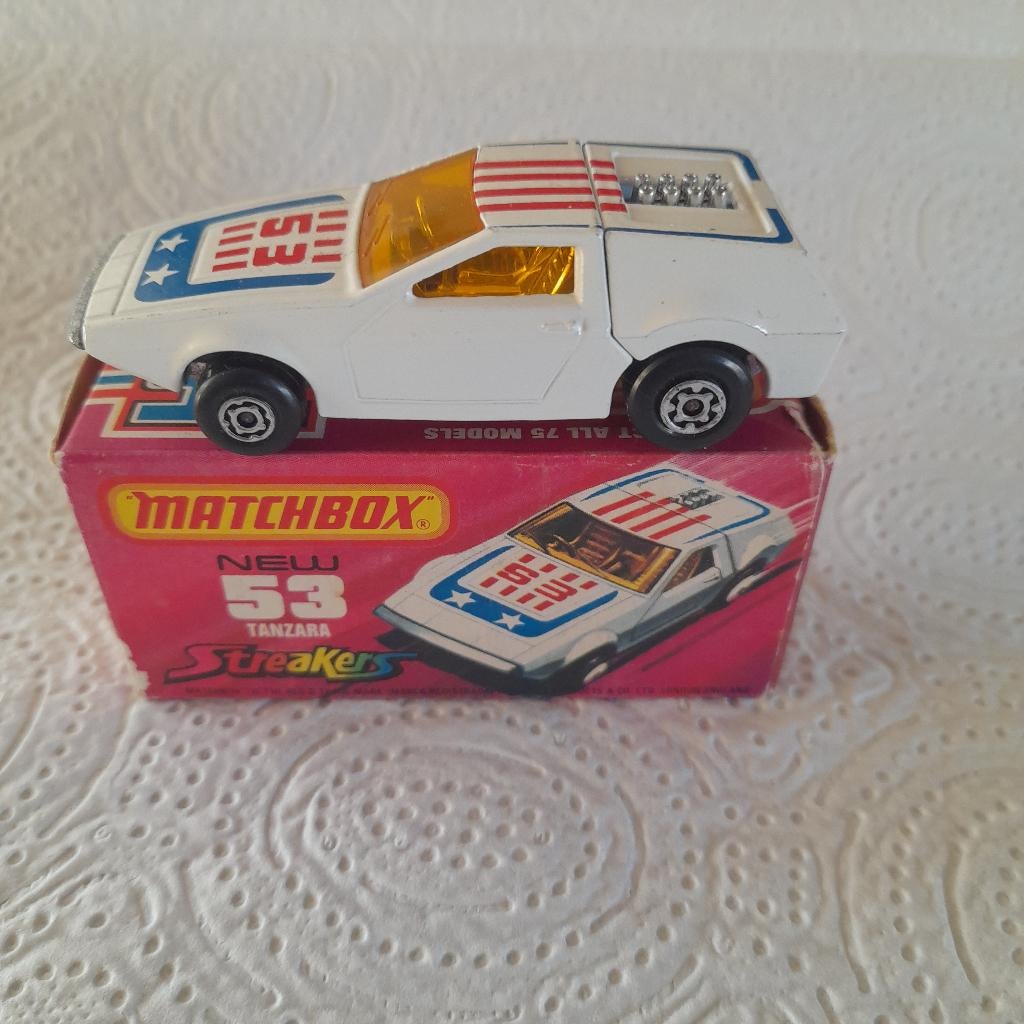Matchbox Lesney Streakers Tanzara (Austin studie model) MIB, Ophalen of Verzenden, Zo goed als nieuw, Auto