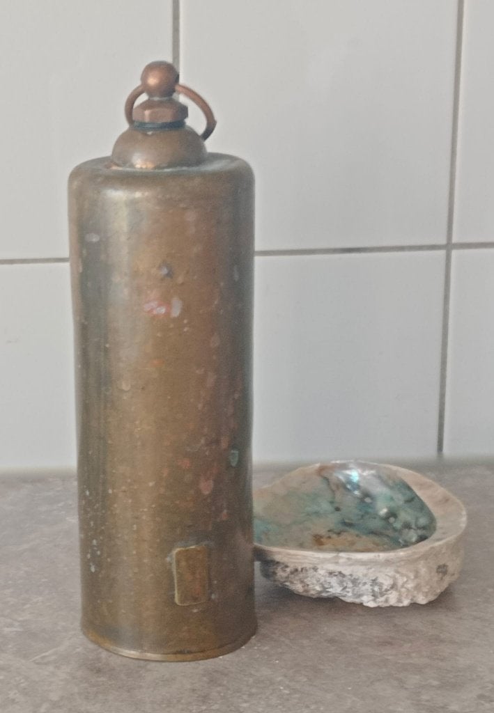 Koperen kruik met orginele dop, Ophalen, Koper