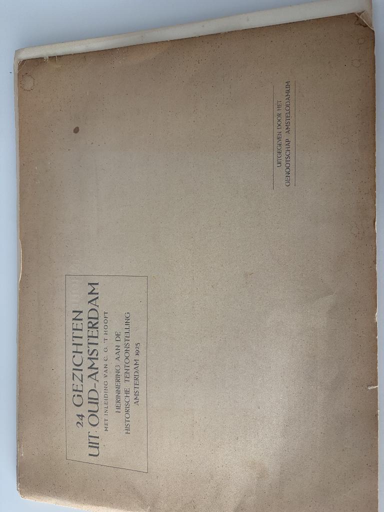 24 gezichten uit oud-Amsterdam  (Genootschap Amstelodamum), Gelezen, Genootschap Amstelodamum, Ophalen of Verzenden, Architectuur algemeen
