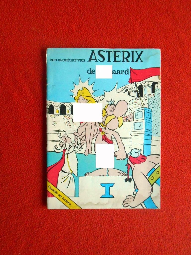 Asterix parodie, Boeken, Eén stripboek, Ophalen of Verzenden, Gelezen