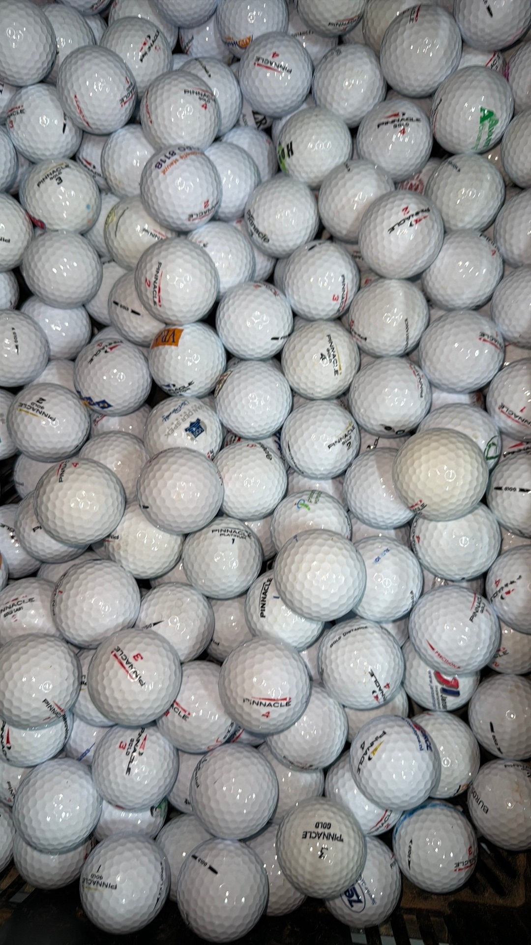 100 Pinnacle Gold Golfballen AAAA, Ophalen of Verzenden, Zo goed als nieuw, Bal(len)