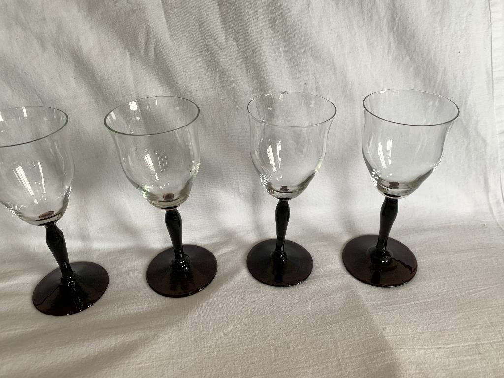 Art Deco glaasjes "Campanula" ontworpen door W.J. Rozendaal, Antiek en Kunst, Antiek | Glas en Kristal, Ophalen of Verzenden