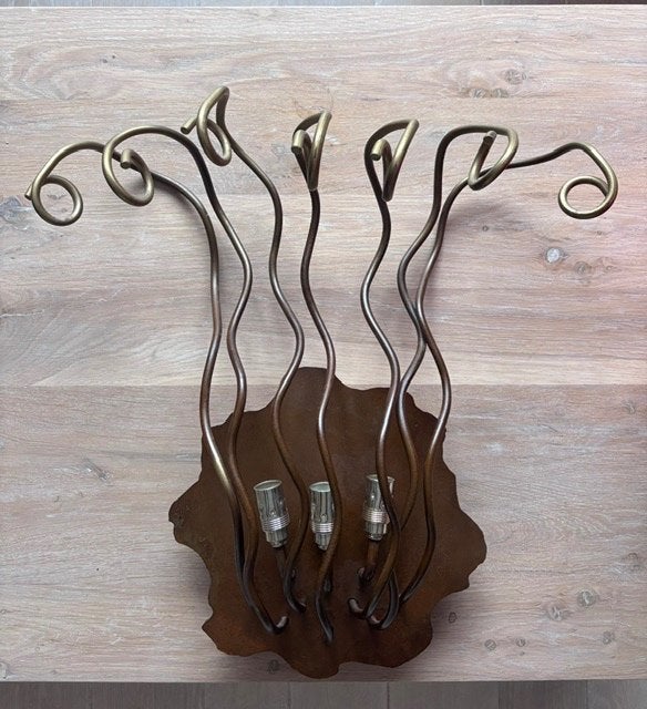 Wandlamp - Dutch Designer " Brand van Egmond ", Ophalen, Gebruikt, Bruin, E14 (klein)