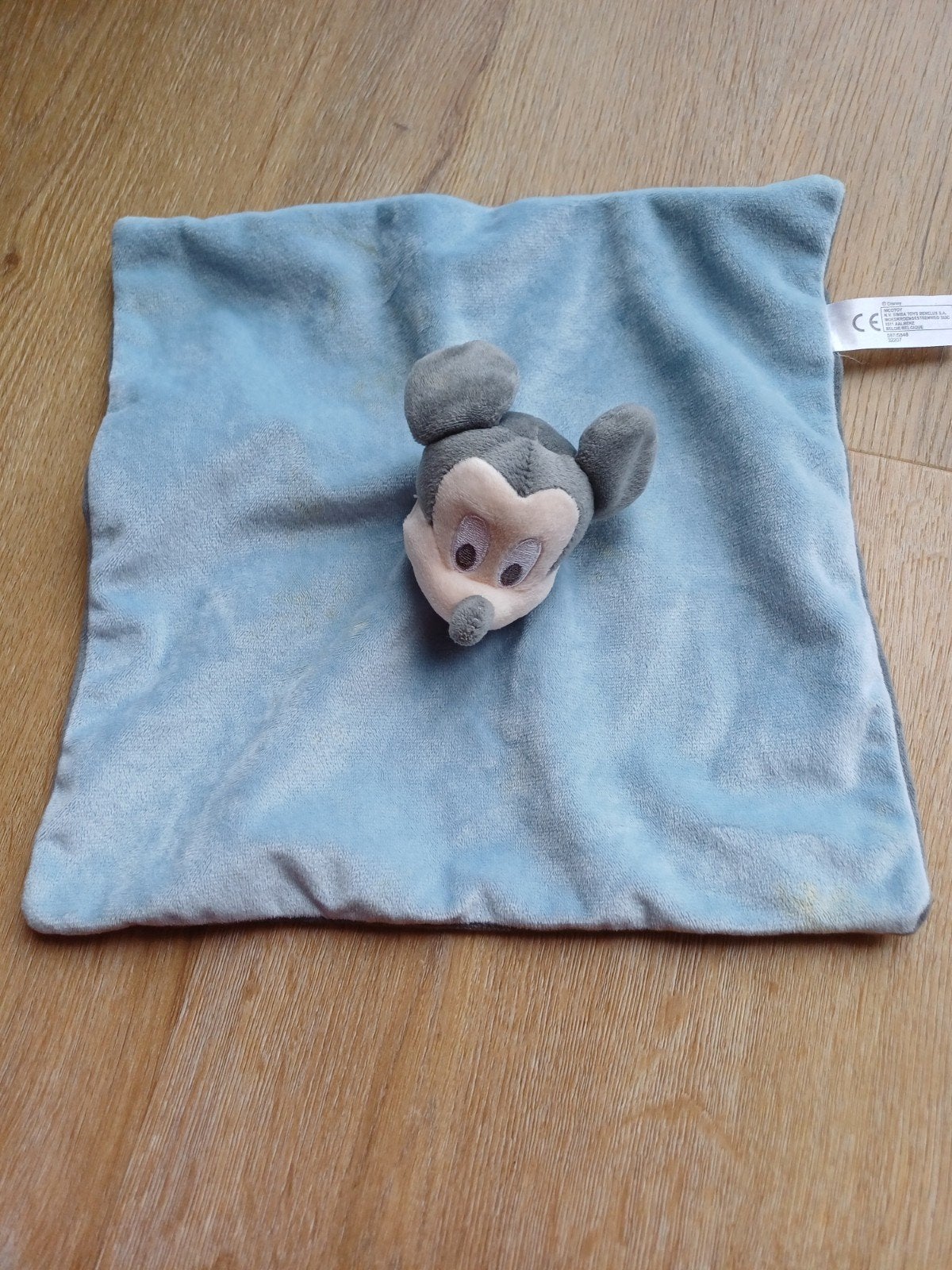 knuffeldoekje doekje disney mickey mouse blauw grijs, Ophalen of Verzenden, Nieuw, Overige typen