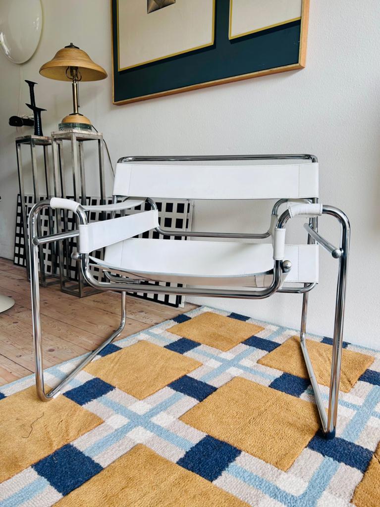 Fauteuil in de stijl van Marcel Breuer Wassily Chair, Huis en Inrichting, Fauteuils, Ophalen, Zo goed als nieuw, 50 tot 75 cm