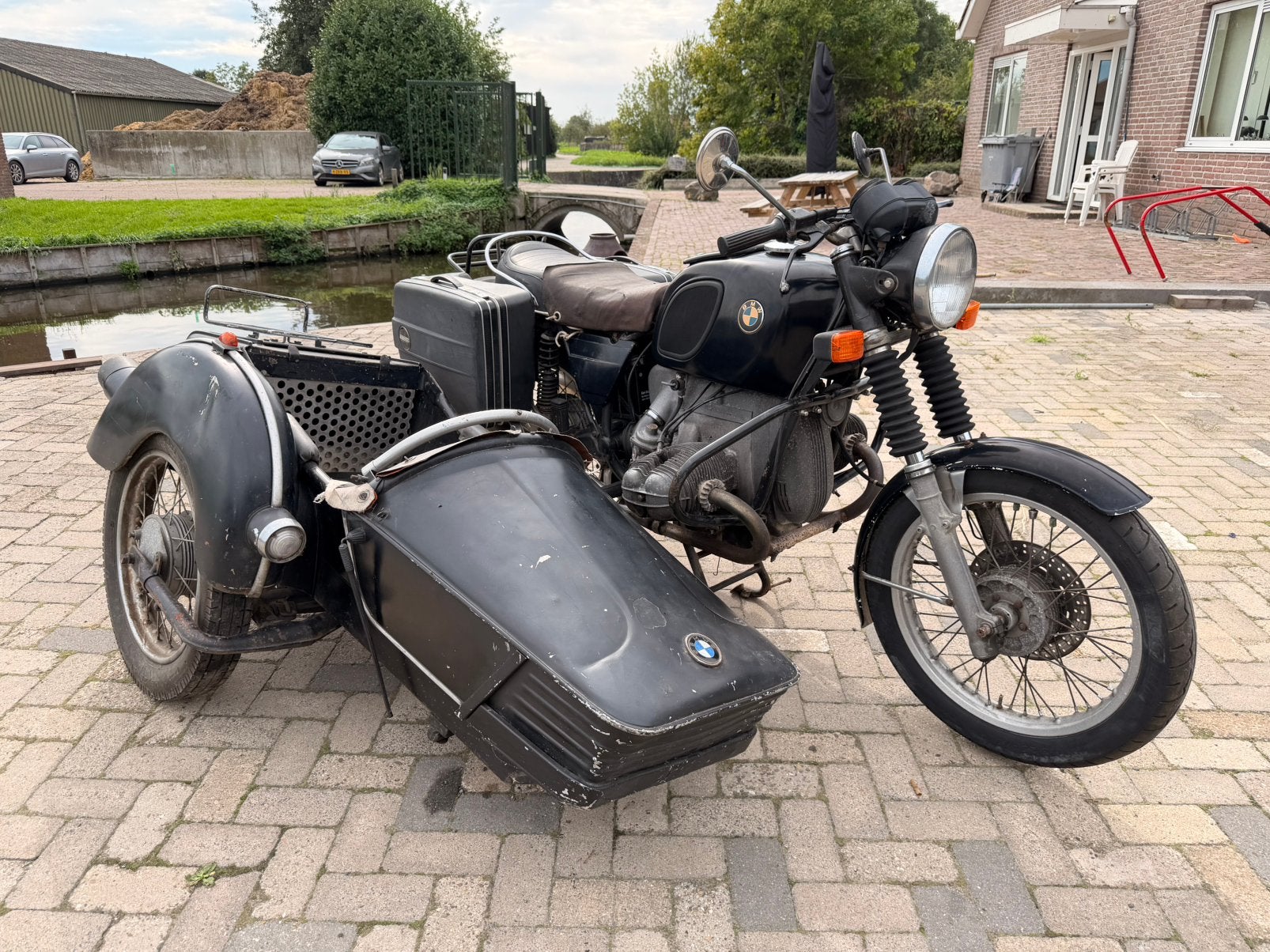 Bmw R 75/6 zijspan opknapper, Motoren, 2 cilinders, Motorrijbewijs A, Gebruikt, Meer dan 35 kW