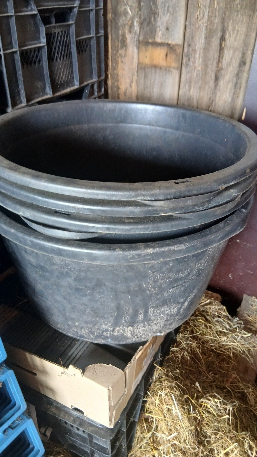 40 liter gebruikte kweekpotten, Tuin en Terras, Bloempotten, Ophalen, Kunststof, Gebruikt, Rond