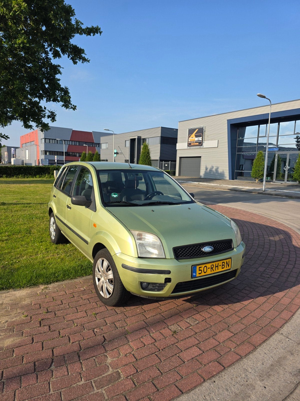 Ford Fusion 1.4 16V 2005 Groen, Auto's, Voorwielaandrijving, 40 €/maand, Zwart, ABS