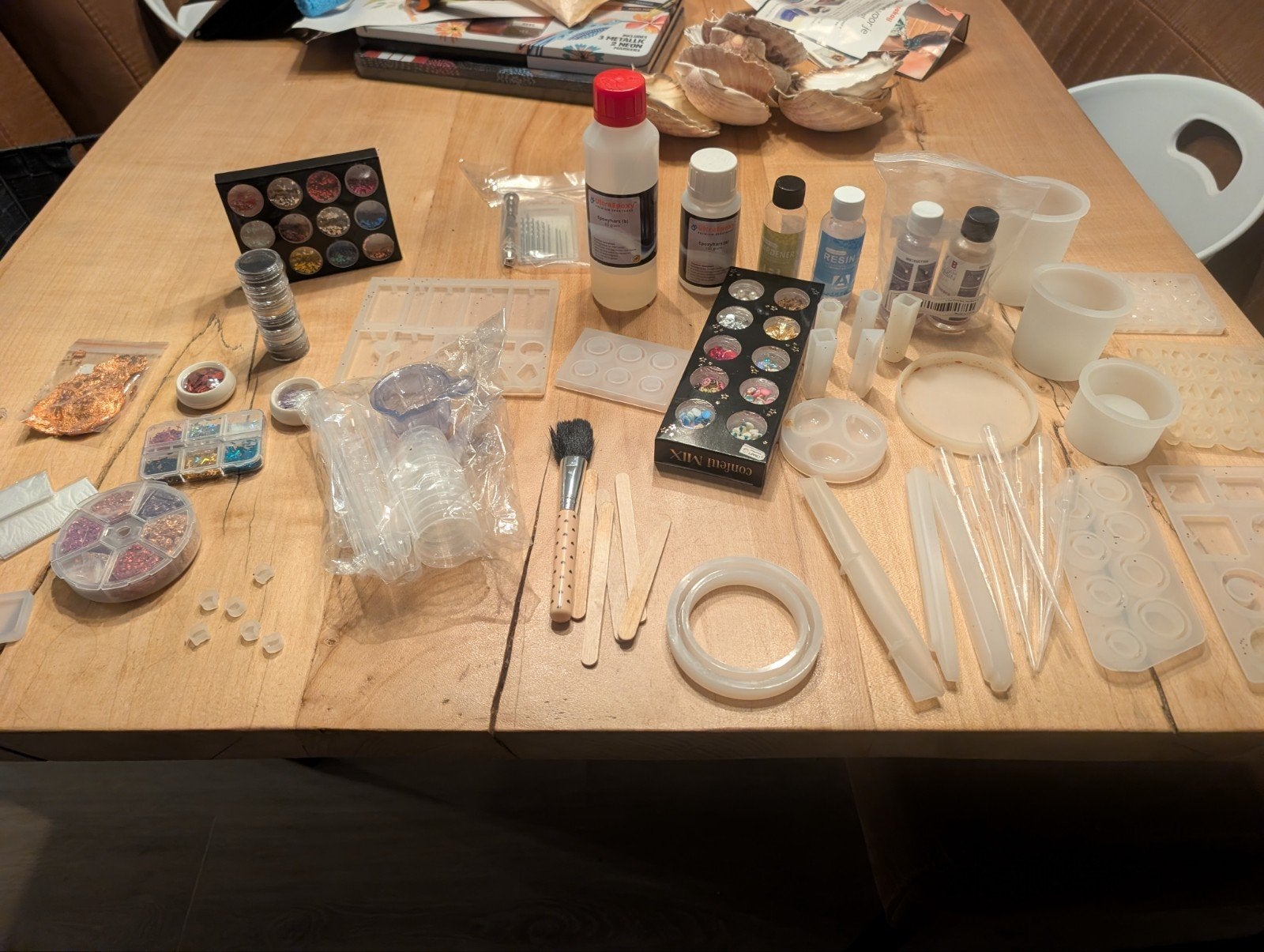 Grote Epoxy Set voor Creatieve Projecten, Meerkleurig, Ophalen of Verzenden, Zo goed als nieuw, Kunststof
