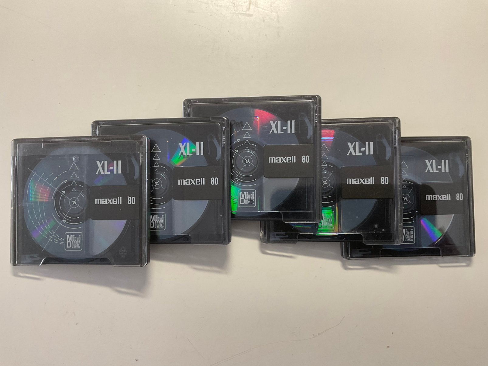 Minidisc’s. MAXELL  XL-II 80. 5x als nieuw. 80 minuten, Ophalen of Verzenden