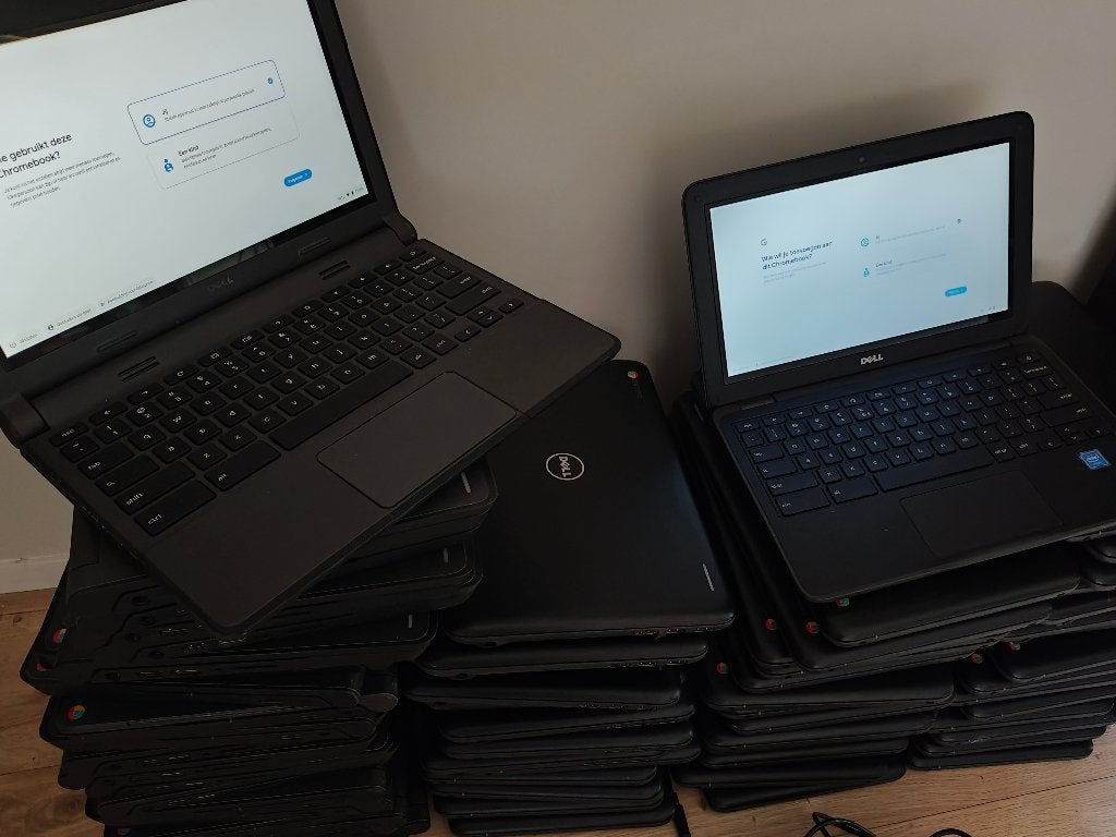 chromebooks, Ophalen, Gebruikt